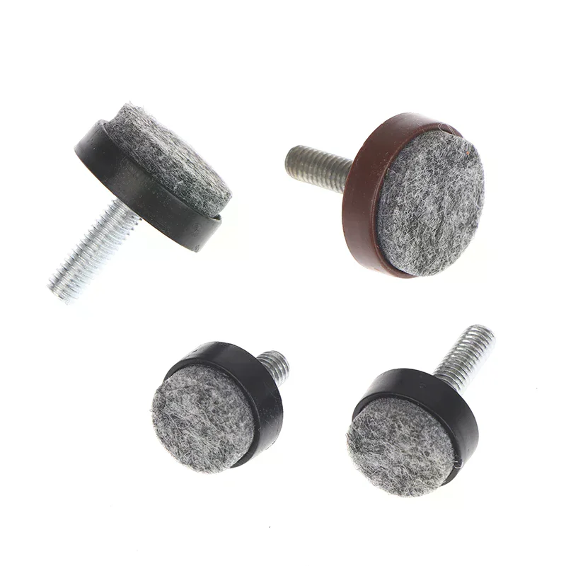 4/8Pcs Household Mute Felt Adjustable Round Furniture Leg Screws Anti Slip M6 M8 Table Chair Cabinet Balance Feet Pads