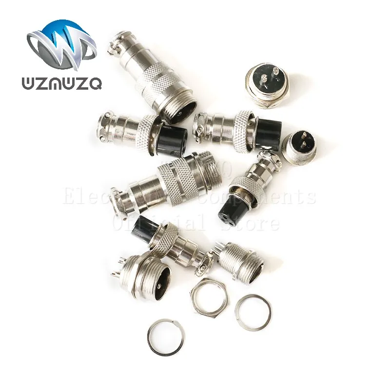 1Set Docking type GX16 2Pin 3Pin 4Pin 5Pin 6Pin 7Pin 8Pin Male & Female Docking Aviator Aviation Plug Socket Circular Connector