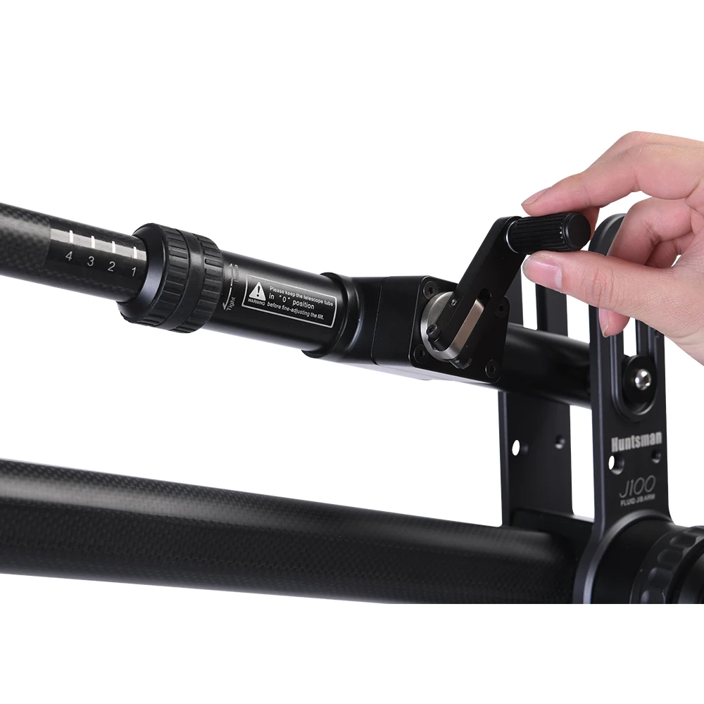 E-IMAGE Huntsman J100 75mmボウルサイズ パララックスコントロール フリュードドラッグ カメラクレーンジブキット