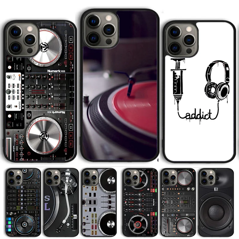 DJ Professional DJ Controller Vinyl Phone Case Cover For iPhone 16 15 14 13 12 Pro Max mini 11 Pro Max XS X XR Plus