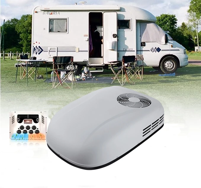 سقف قافلة التخييم العلوي 115 فولت/60 هرتز وحدة تبريد الهواء مكيف الهواء AC RV لـ Campervan
