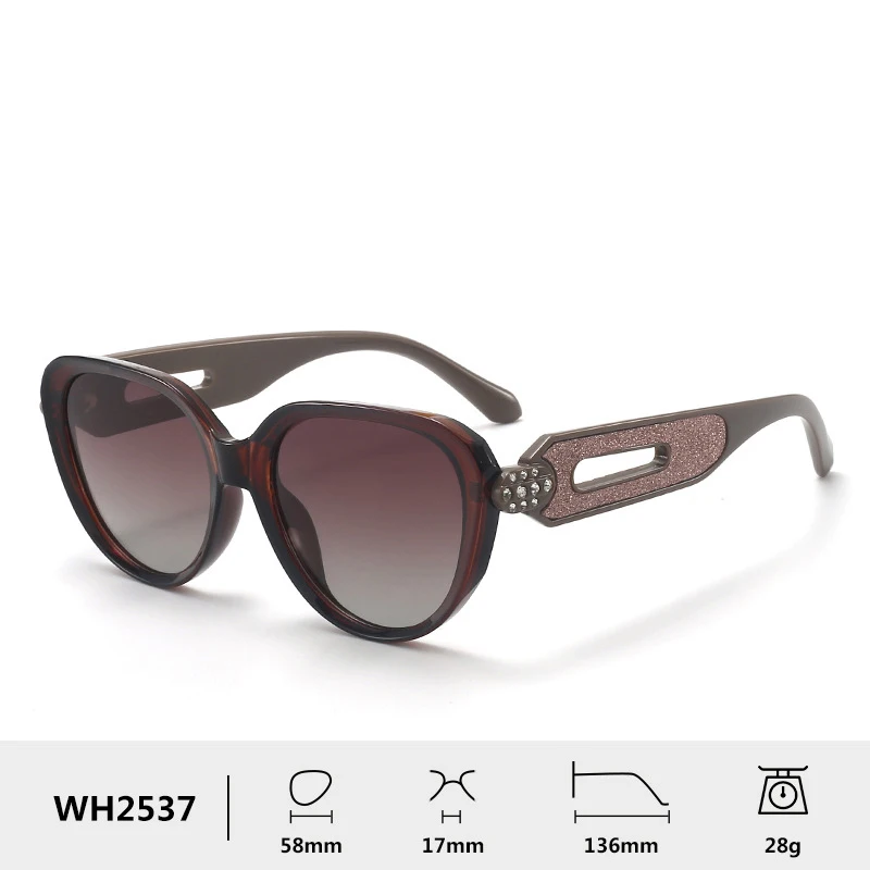 Sunglasses fashionable simple temperament high definition polarized retro sun protection sunglasses