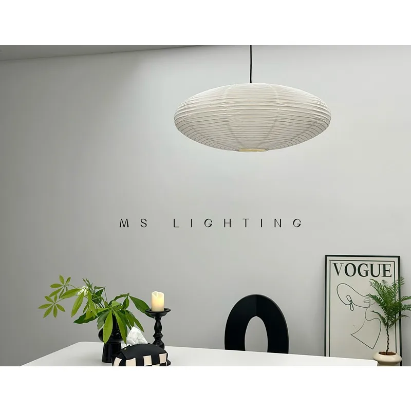 Bedroom B & B Coffee Clothing Shop Tea Room Zen Noguchi Yong Xuan Paper Light Flying Saucer Chandelier