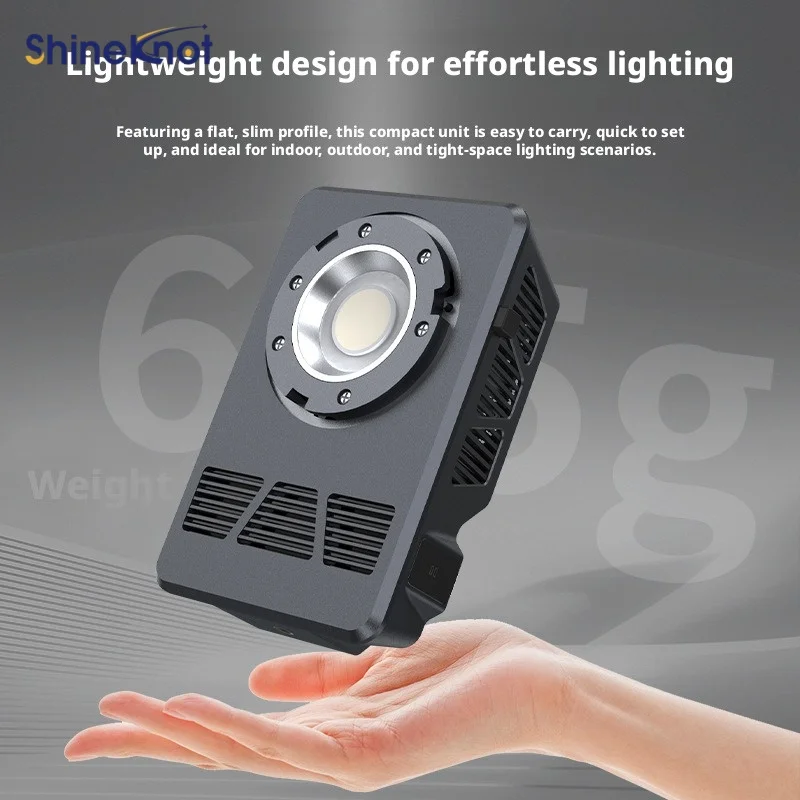 SHINEKNOT 100w Photography Fill Light Rechargeable Cob High-Power RGB Handheld Lighting Portable Outdoor Video Shooting Lighting