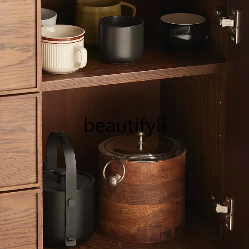 D2520 обеденный боковой шкаф из цельного дерева, кухня, маленькая квартира, бытовой встроенный настенный шкаф для гостиной, шкафчик для спальни, хранилище