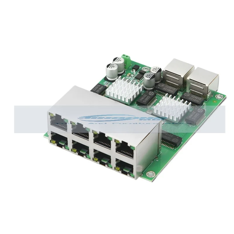 

10 Port Full Gigabit Switch Module, Industrial Grade Built-in Network Communication Network Port Expansion Board, 8-way POE