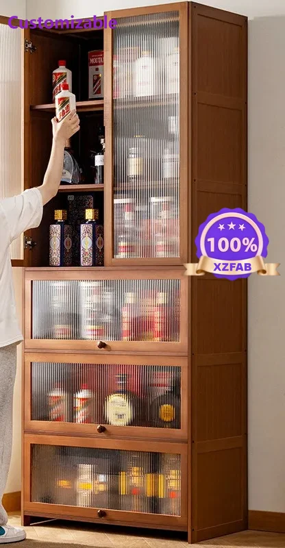 Factory Direct 2026 living room wine cabinet ornament diagonally placed multi-layer household wine cabinet shelf is simple