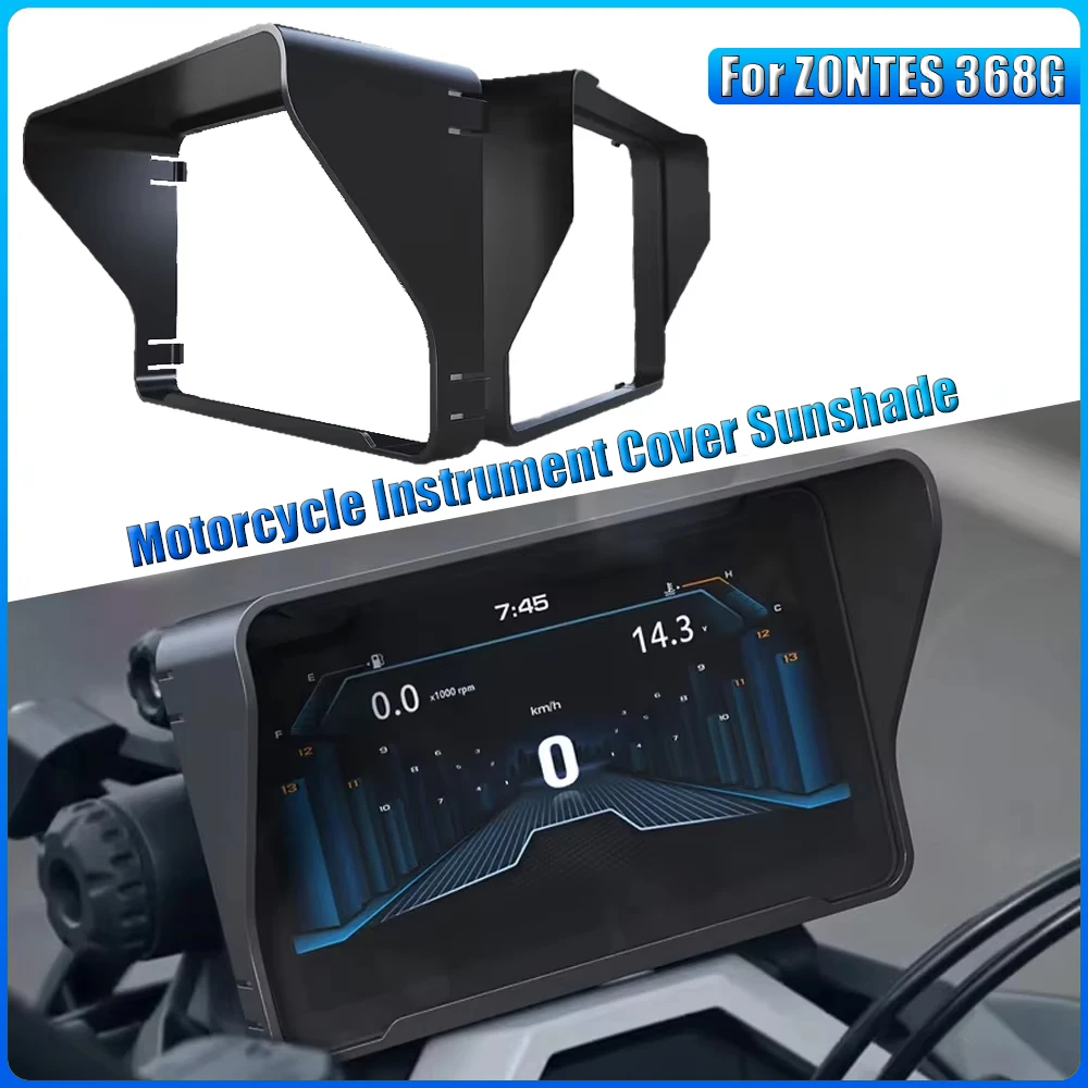 For ZONTES 368G ZT 368 G Motorcycle Instrument Cover Sunshade ZT368G Screen Tempered Film Foglight Lamp Cover Modification Parts