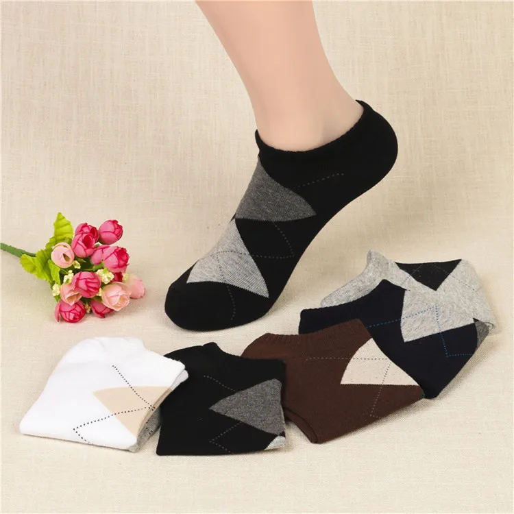 Anti odor and sweat absorption, spring and autumn styles, summer thin breathable sports boat socks, men's casual socks