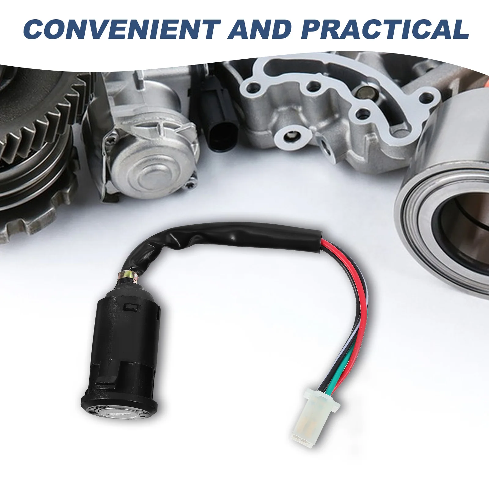 

Universal 50-250Cc Atv Scooter Ignition Key Switch Motorcycle Tractor Start Switch Replacement Durable Plastic Metal Electrical