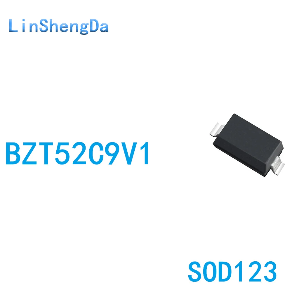 

SMD voltage regulator diode BZT52C9V1 9.1V SOD123 1206 WE 1 disk 3K