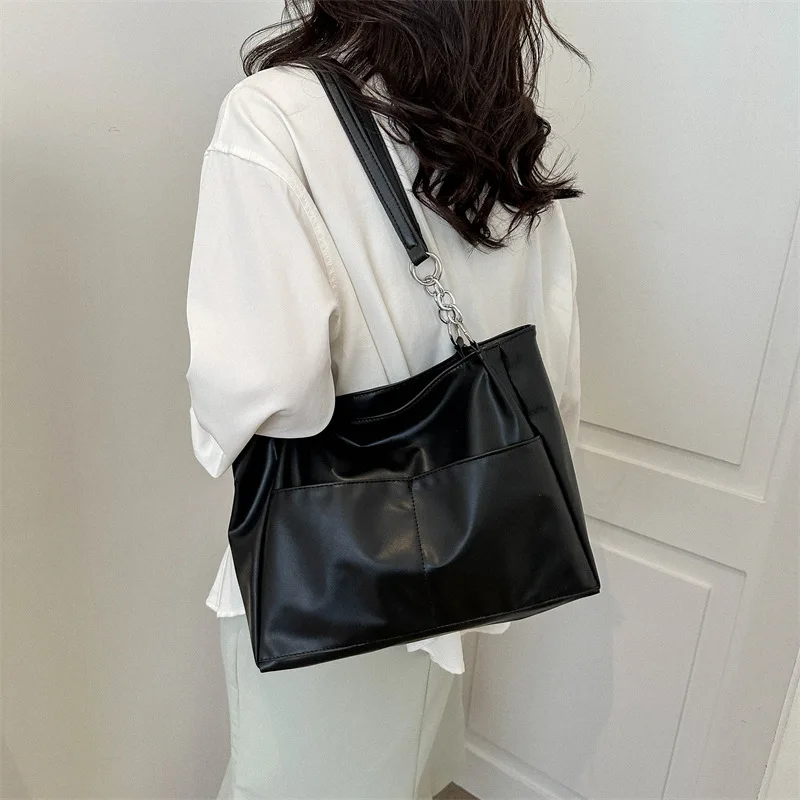 

Student Class Large Capaci Bag Women 2023 New Trendy South korea Tote Bag Shoulder Commuter Bag Shopping Bag