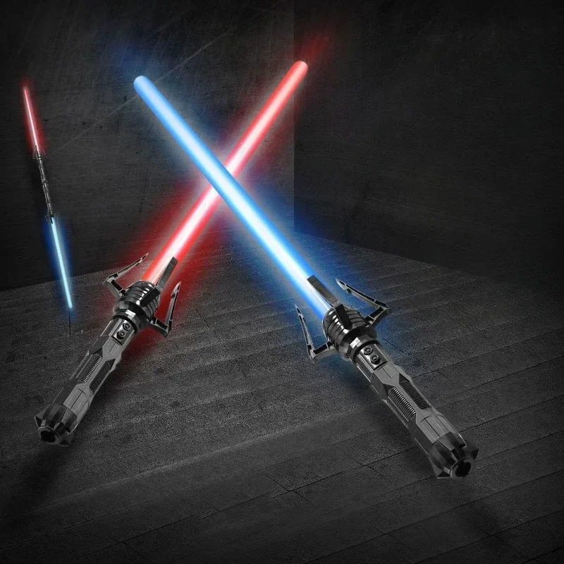 Teleskopowy miecz świetlny 75 cm RGB Light Saber 2 w 1 7-kolorowy/1 kolorowy miecz świetlny dla dzieci 3+ Miecz laserowy Zabawka Party Glow Swords Coser Toy