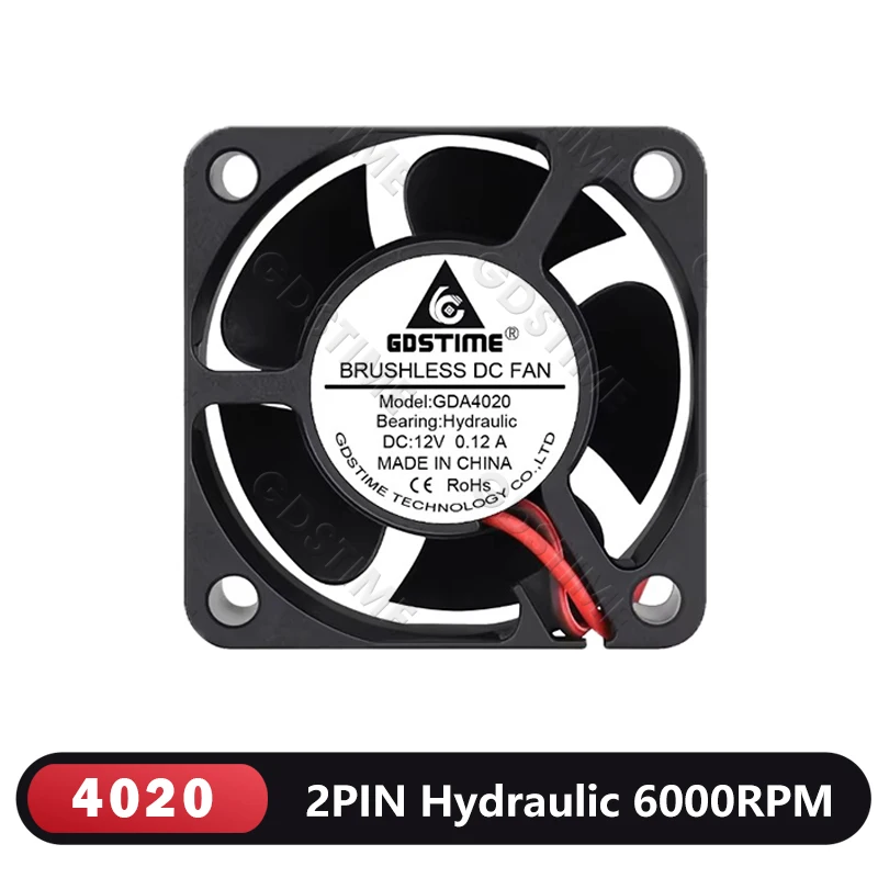 20 Pieces LOT 40mm Computer Cooler 40x40x20mm 4020 DC 12 Volt Axial Fan 2Pin Electric Cooling Fan