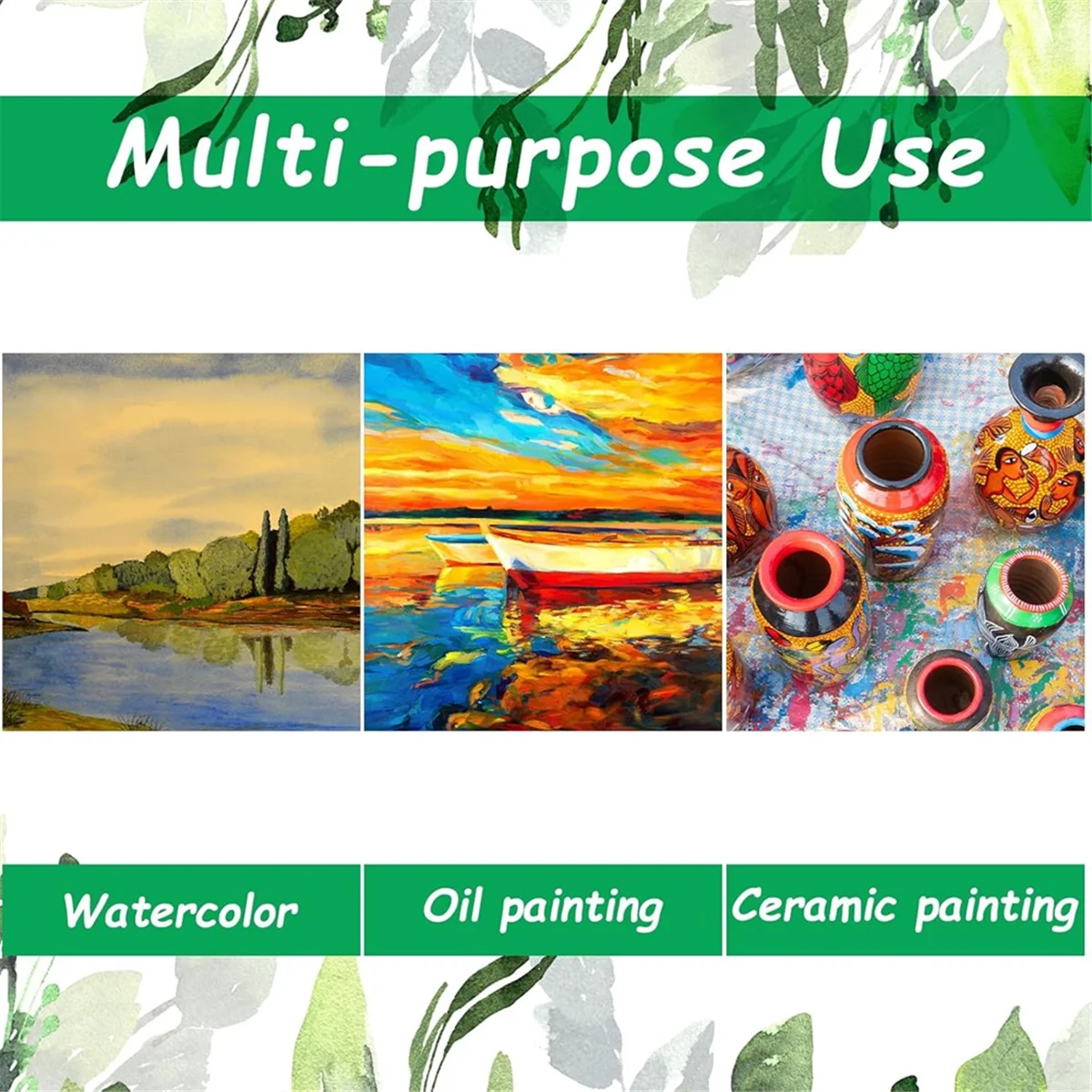 

AA98 Набор акварельных кистей из 3 предметов, набор акварельных кистей 1 3 5 для рисования, краска с бамбуковой ручкой