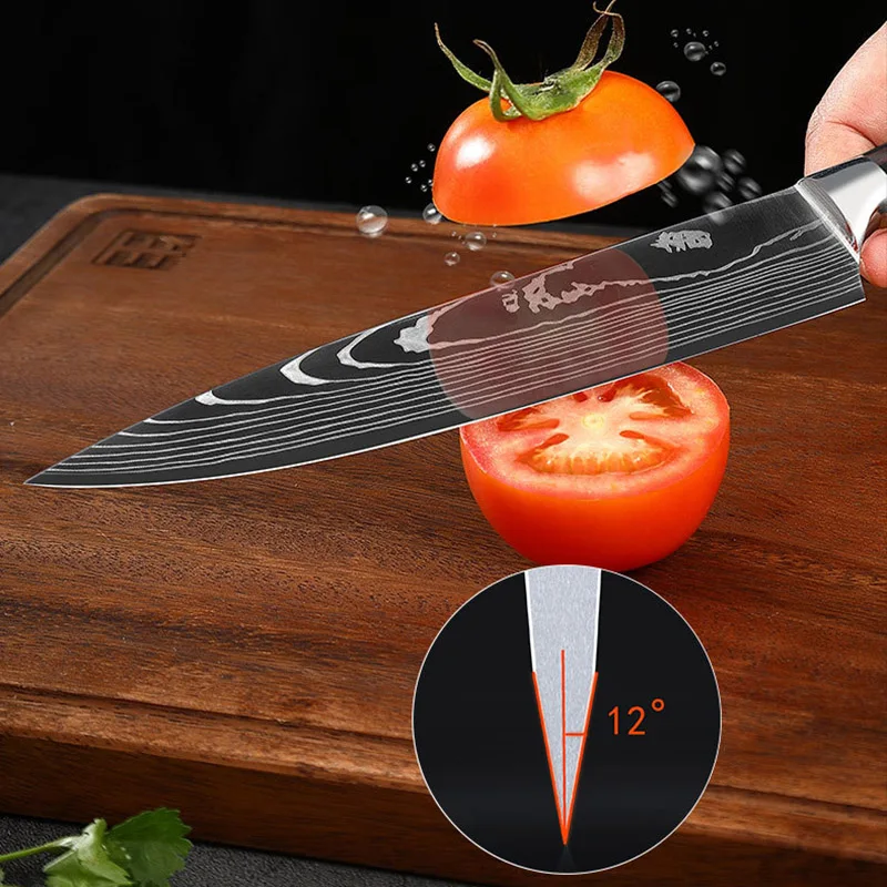 Premium Damascus Kitchen Knife Set 5