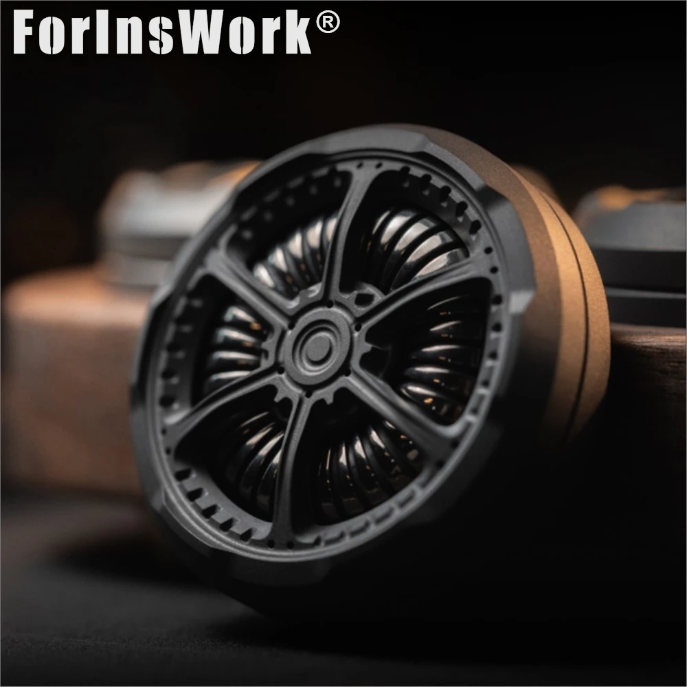 POIS à la main une horloge Orange Zirconium ressort de Torsion Structure de liaison mécanique 6 types de jouer Spinner en métal Fidget