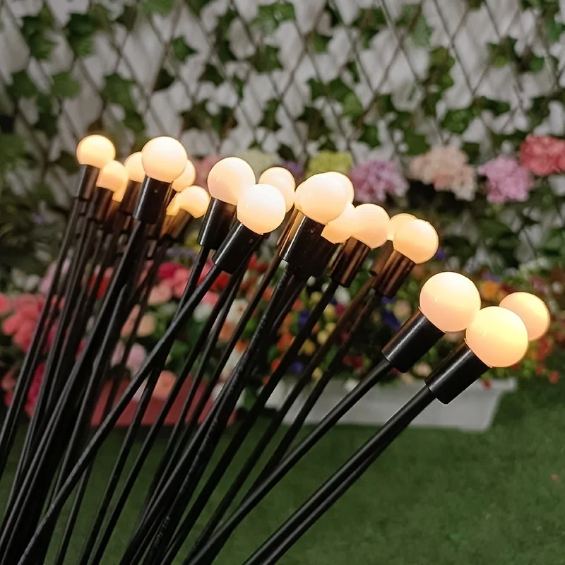 

Led Garden Lawn Lamp Solar Firefly Lights 150 LED Outdoor Waterproof Swing By Wind Sunlight Landscape Courtyard Patio Decoration