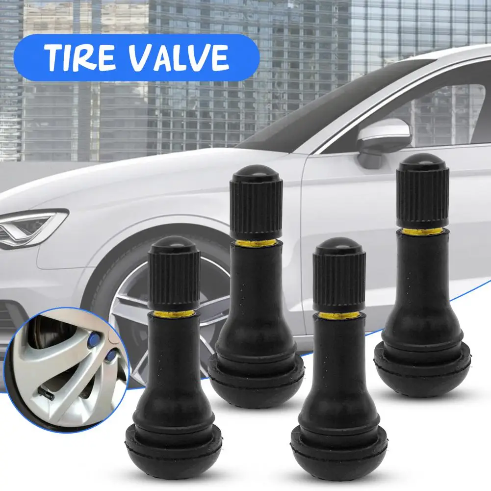 Anti-oxidation 4Pcs Durable Good Toughness Valve Cover Protective Valve Cap Aging Resistance   for Vehicle