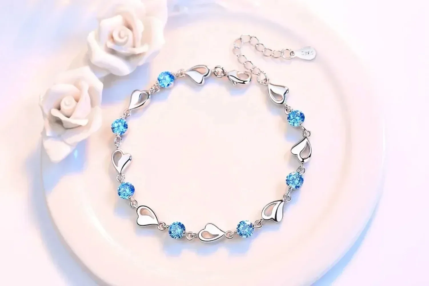 GAVU Bracciale da Donna in Argento Placcato Oro 14K con