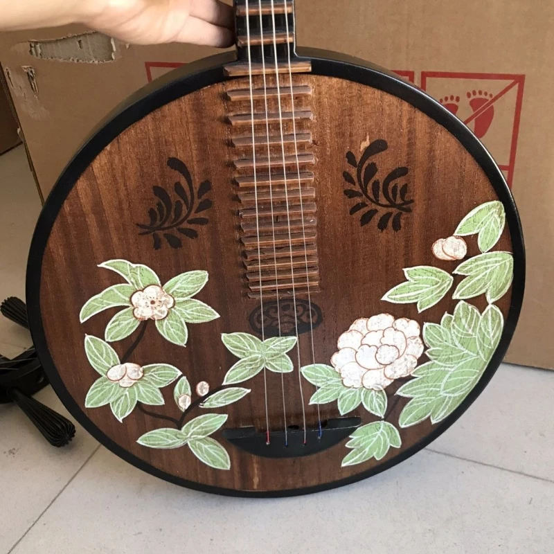 Pipa Kayu Solid Lukisan Tradis - Musical Instrument Painting ulasan dan harga