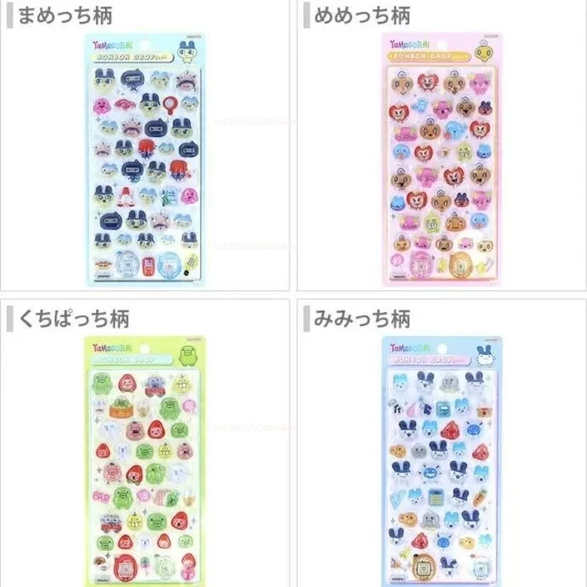 Cartoon Tamagotchi Stickers DIY Scrapbook Laptop Decal Bonbon Drop Seal Stickers Scrapbook Party Favors Gifts ボンボン ドロップシール