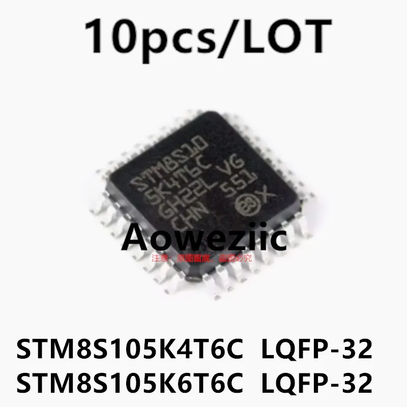 

Aoweziic 2023+ 100% New Imported Original STM8S105K4T6C STM8S105K6T6C LQFP-32 16MHz 16KB Flash 8-bit Microcontroller MCU