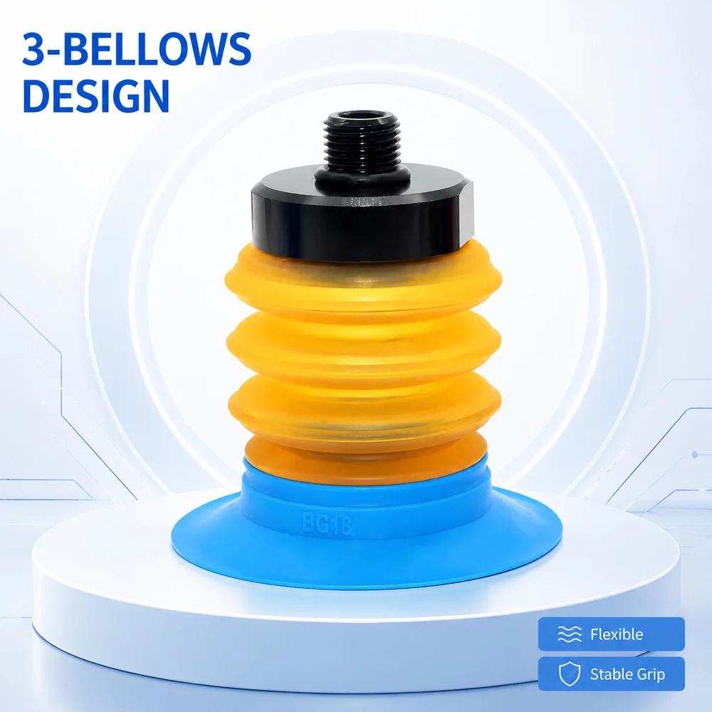 BG Series Pneumatic Vacuum Suction Cup film Soft Bag Sucker BG25/34/41/48/63 for Injection Molding Machine Automation Tools