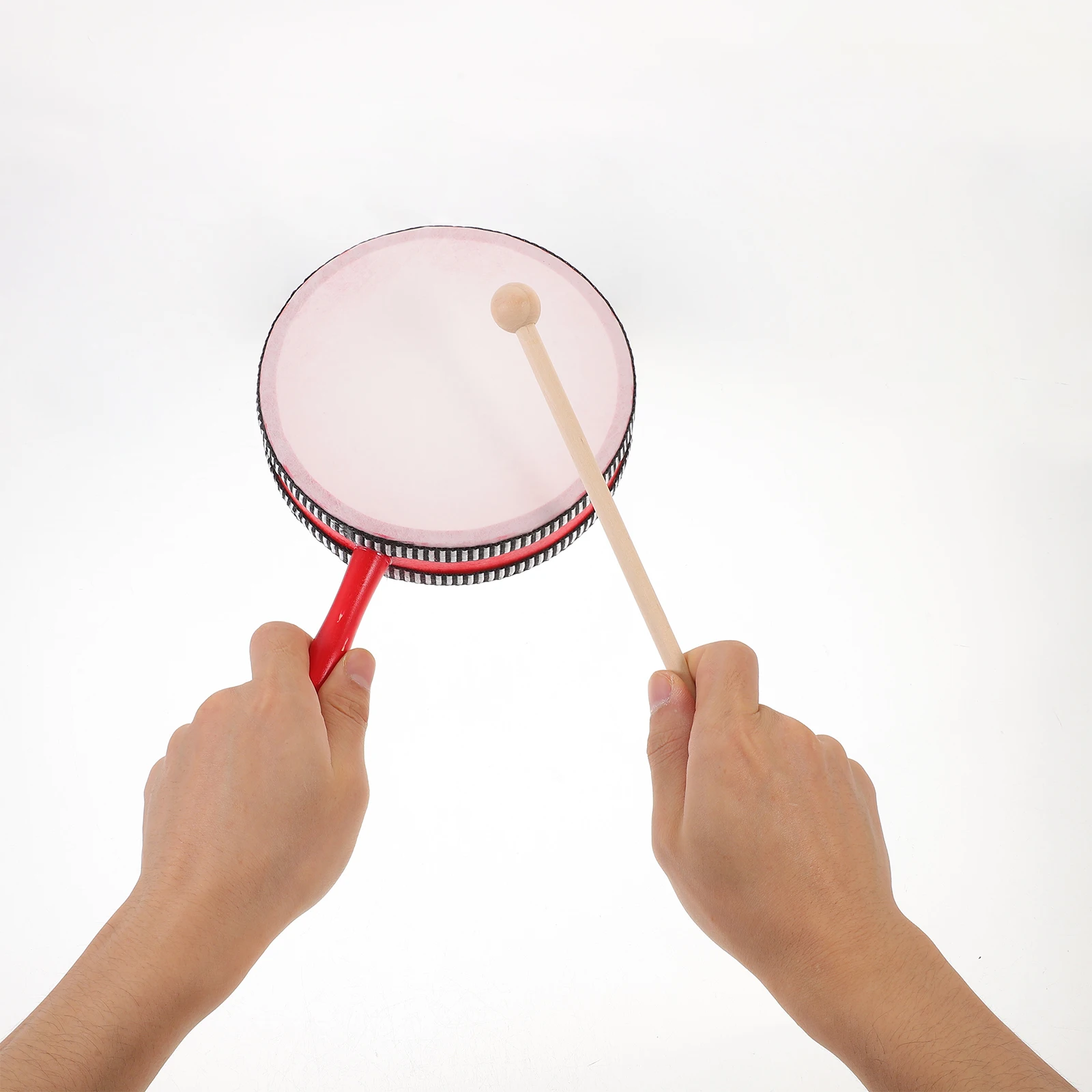 1 conjunto de tambor de mão para crianças, instrumentos de percussão, brinquedo musical, conjunto de baqueta educacional para crianças pequenas, festa, festival, ressonante