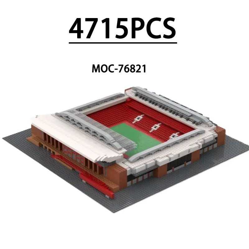 

MOC-76821 Building Block Football Stadium Model, 4715 Pieces, Children's Educational Birthday, Christmas, and New Year Toy Gift