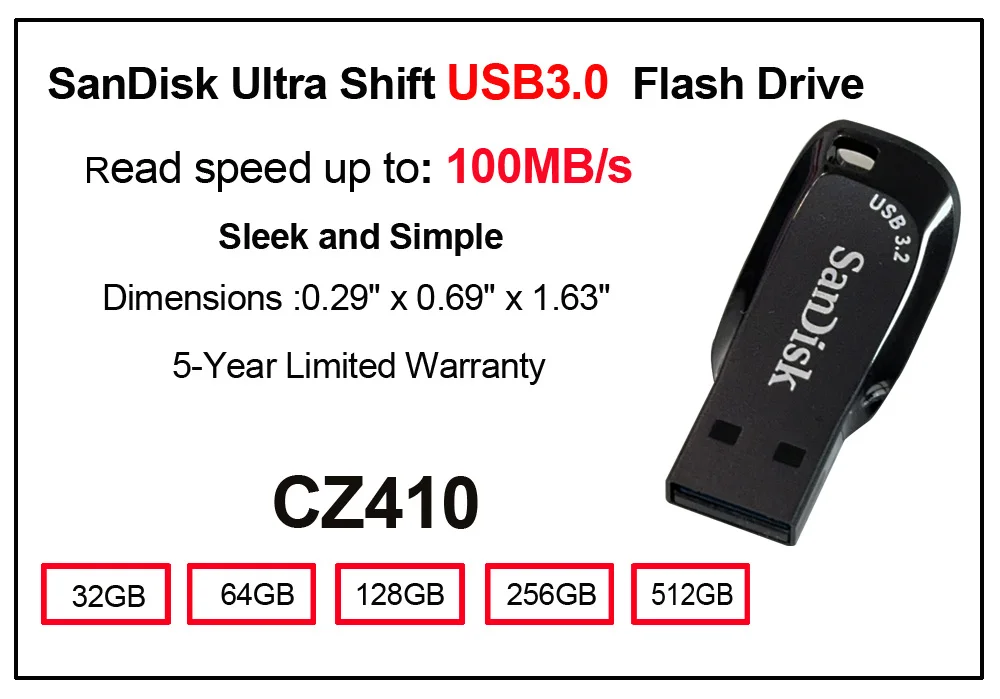 SanDisk Ultra Chiavetta USB 3.0 (100 MB/s) - 128GB | Acquisti Online su