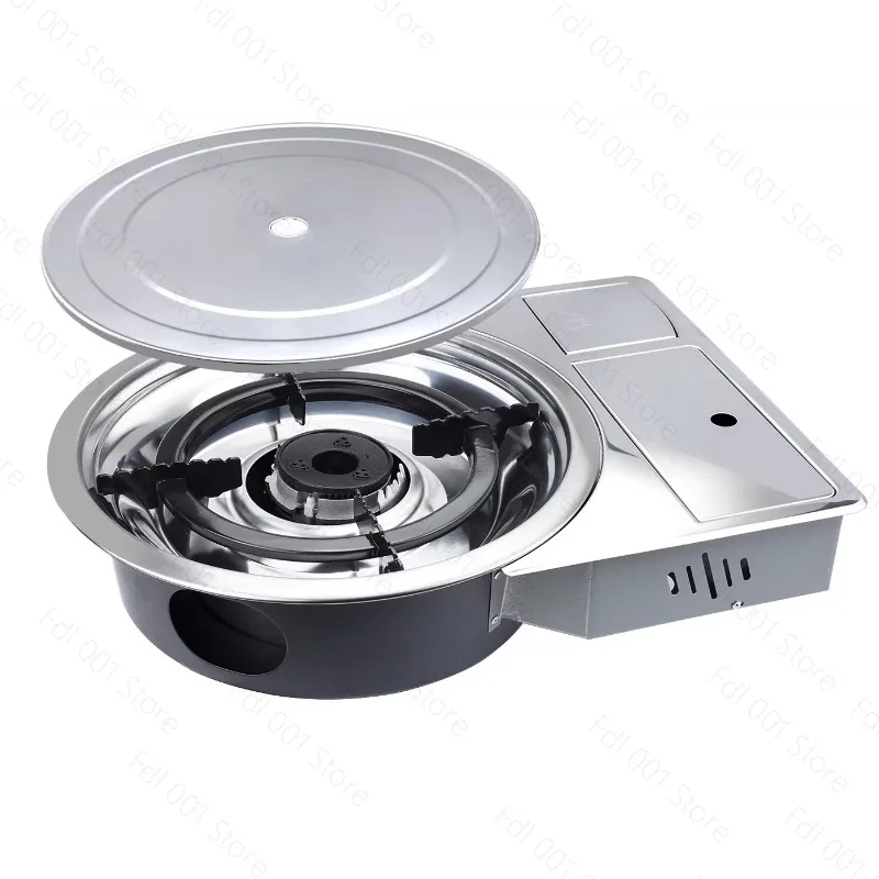 

Korean Commercial Desktop Embedded Bbq Gas Grill Smokeless Indoor Outdoor Stainless Steel Barbecue Gas Grill for Restaurant