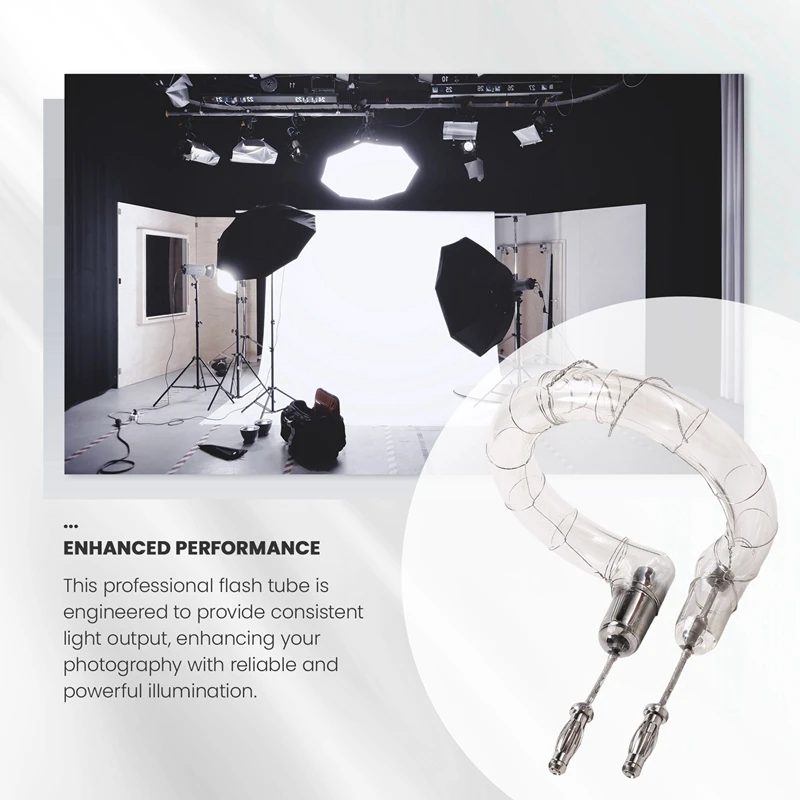 أنبوب فلاش احترافي ABYC 400Ws لـ Godox SK400/SK400/SP400/DP400/300D/400D/GS400/Q5300/05400/TC400 Flash