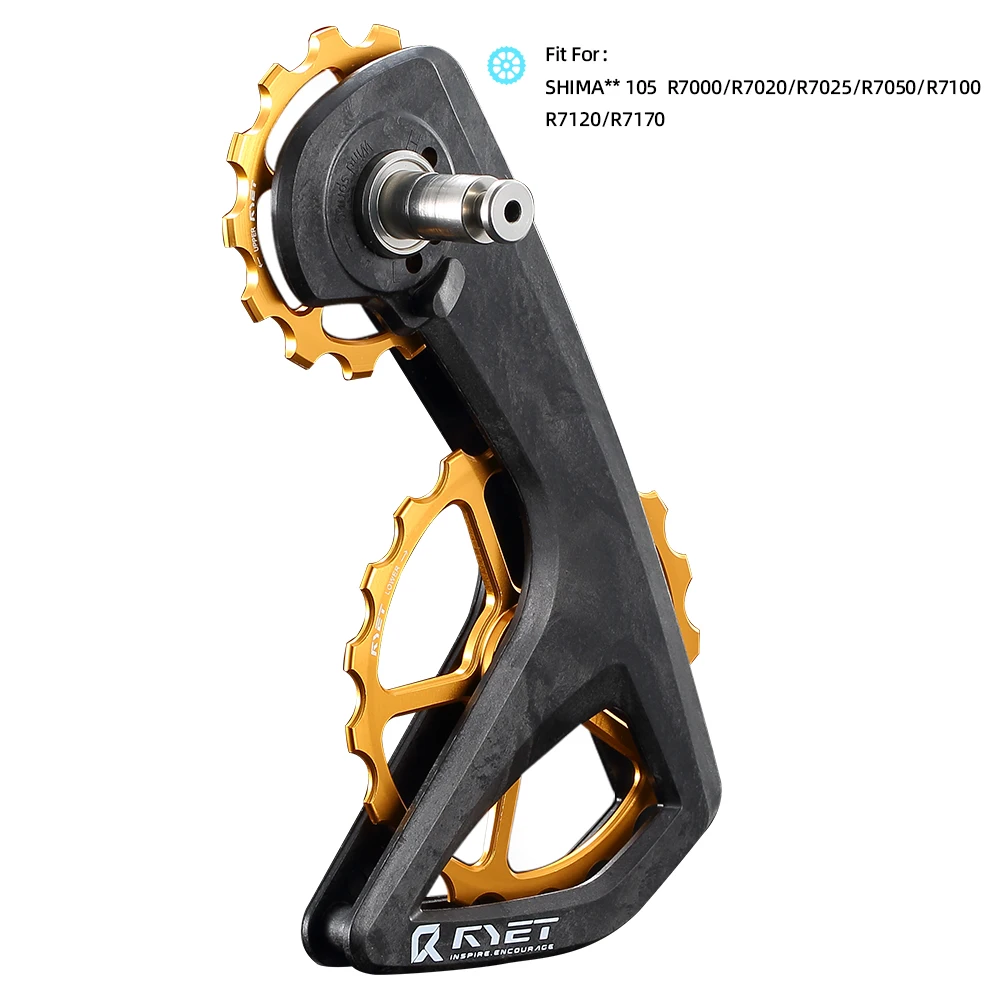 RYET RS Full Ceramic Oversized Derailleur Pulley Wheel 13T-19T Pulley Wheel Fit For Shiman R7000 R8000 R8100 R9100 R9250 Part image 3
