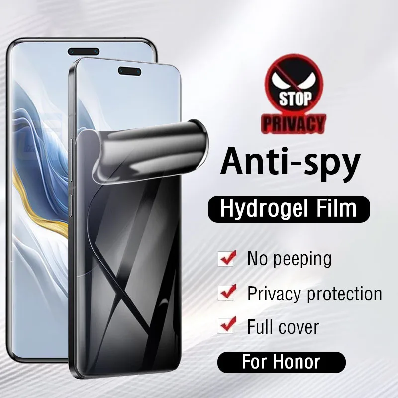 

Privacy Anti Spy Silicone Flexible Soft Hydrogel Film for Honor Magic 6 Pro 5 Lite 4 3 Pro Plus Screen Protector Film not glass