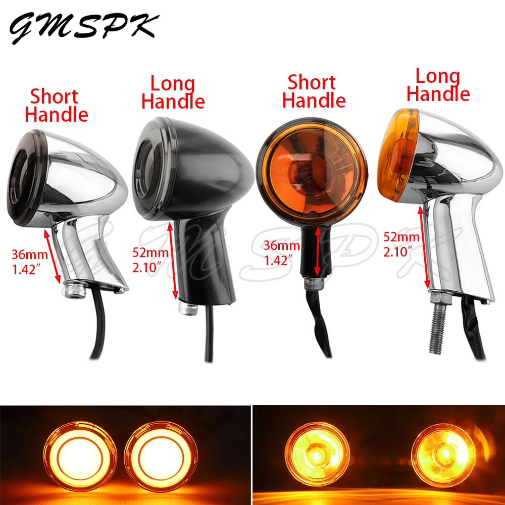 Motorcycle Rear Turn Signals Indicator Amber Light Taillight Aluminum Brake Light Fit for Harley Sportster XL883 XL1200 1992-Up