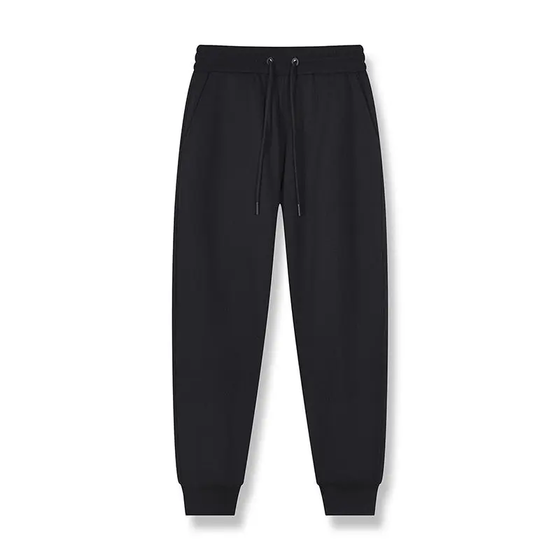 رمادي داكن Sweatpants الرجال فضفاض الربيع والخريف فضفاض القدم السراويل زوجين سراويل تقليدية تعادل القدم مغلقة Sweatpants