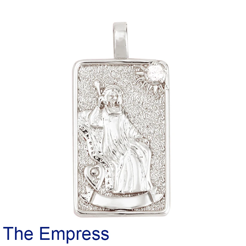 Tarot Karten Charm Anhänger, 2021 Neue 18K Reales Gold Überzogene DIY Schmuck Zubehör für Armbänder Halsketten Machen M06 – Detail 36