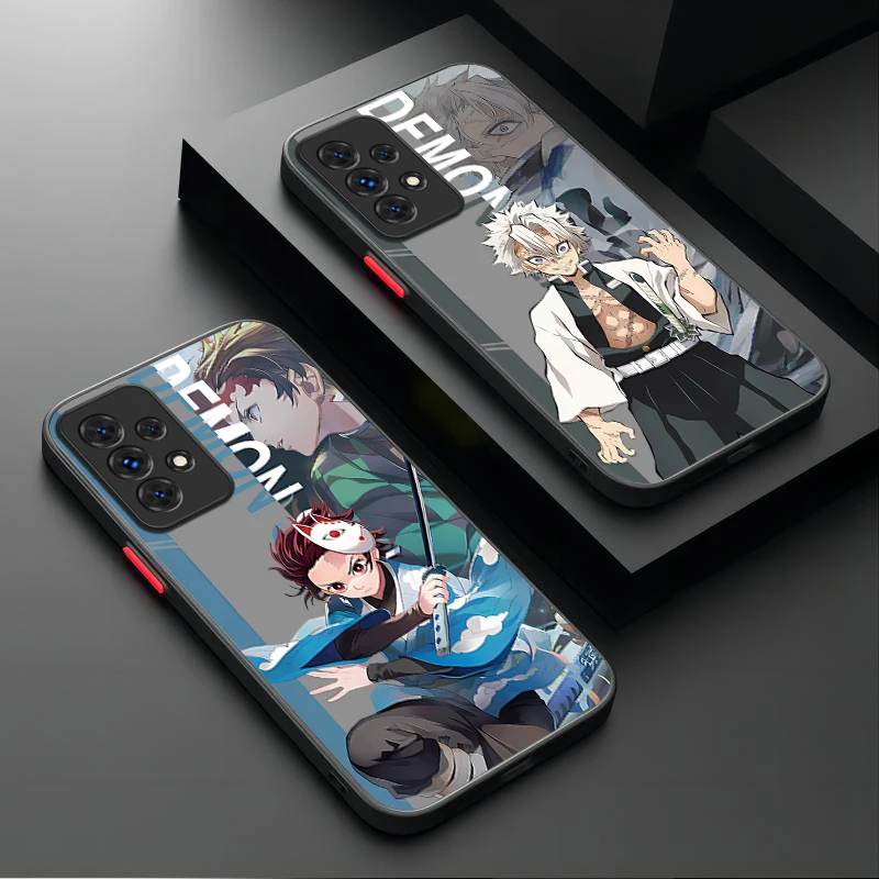 أنيمي شيطان القاتل الحالات الصعبة لسامسونج غالاكسي A17 A07 A54 A05s A05 A34 A24 A14 A73 A53 A33 A23 A13 A72 A52 A52s A32 A22 A12