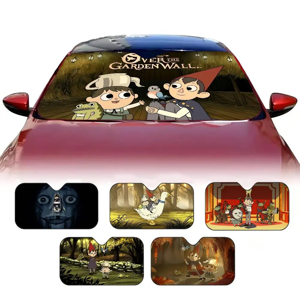 O-Over The G-Garden W-Wall Sunshade Windscreen 3D Film Plaid Gift Novelty Car Front Window Visor 70x130cm Visor Solar Protect