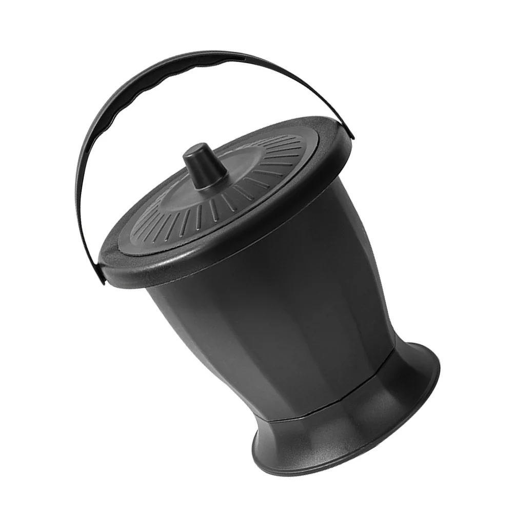 

Portable Adult Toilet Chamber Pot With Lid Heavy-Duty Pp Material Lightweight Non-Skid Urinal For Bedroom Home Elderly Camping