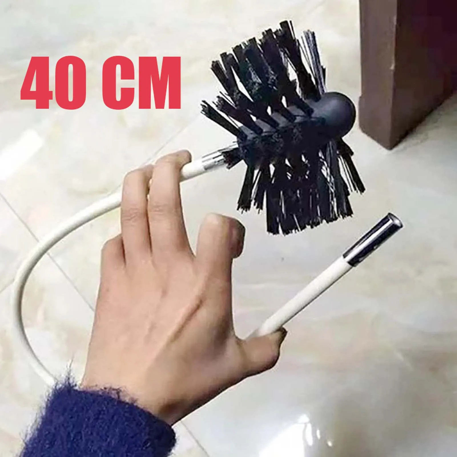 Chimney Cleaning Brush Dryer Vent Duct Cleaner Kit Effective Dryer Lint Brush Vent Cleaner for Pipe Fume Hood Cleaning