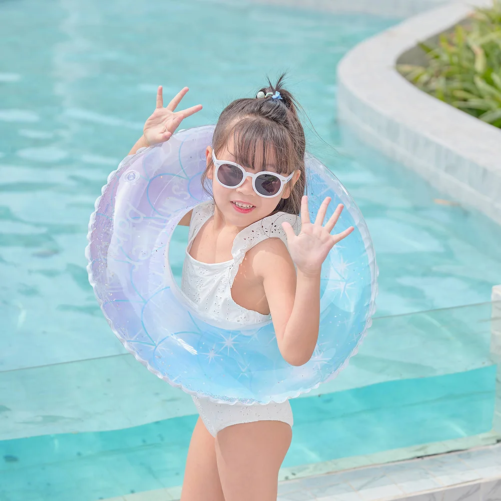 Sequin Starry Sky Swimming Ring for Kids Adult Children Inflatable Pool Foats Tube Giant Float Boys Girl Water Fun Toy Swim Laps