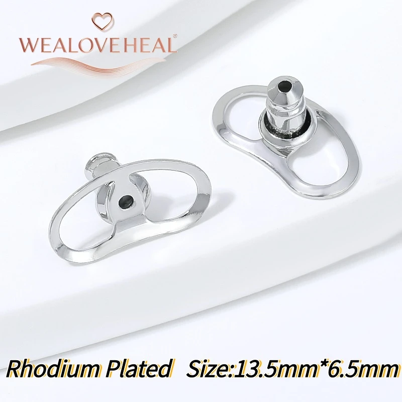 5/10 Stück 18K vergoldete Messing-Ohrringverschlüsse, große hohle Ohrringstopper, rutschfeste Ohrringkappen, Schmuckzubehör, DIY-Zubehör – Detail 21