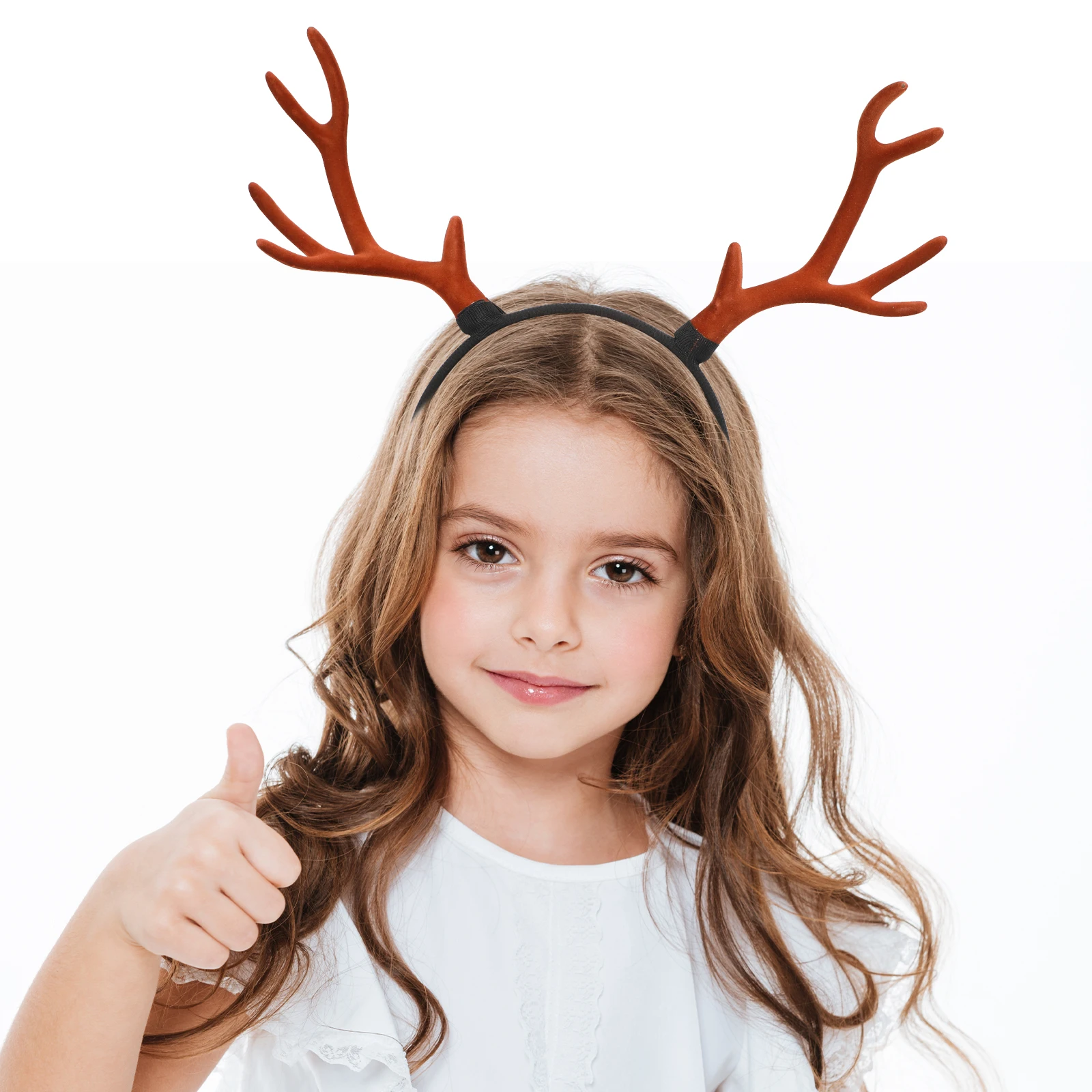 

1pc Christmas Antler Hairband Festive Deer Horn Headwear Lightweight Decorative Party Accessory Holiday Cosplay Winter Theme