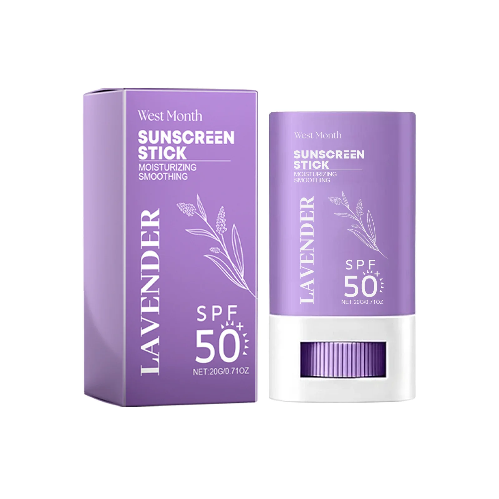 Lavender UV protection cream outdoor isolation sun exposure and refreshing non-stick skin protection cream