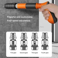 Mini Steel Nail Gun Wall Nail Fastening Tool Low Noise Air Nailer Machine Adjustable Cement Wall Hand Tool Fastener Rivet Tool