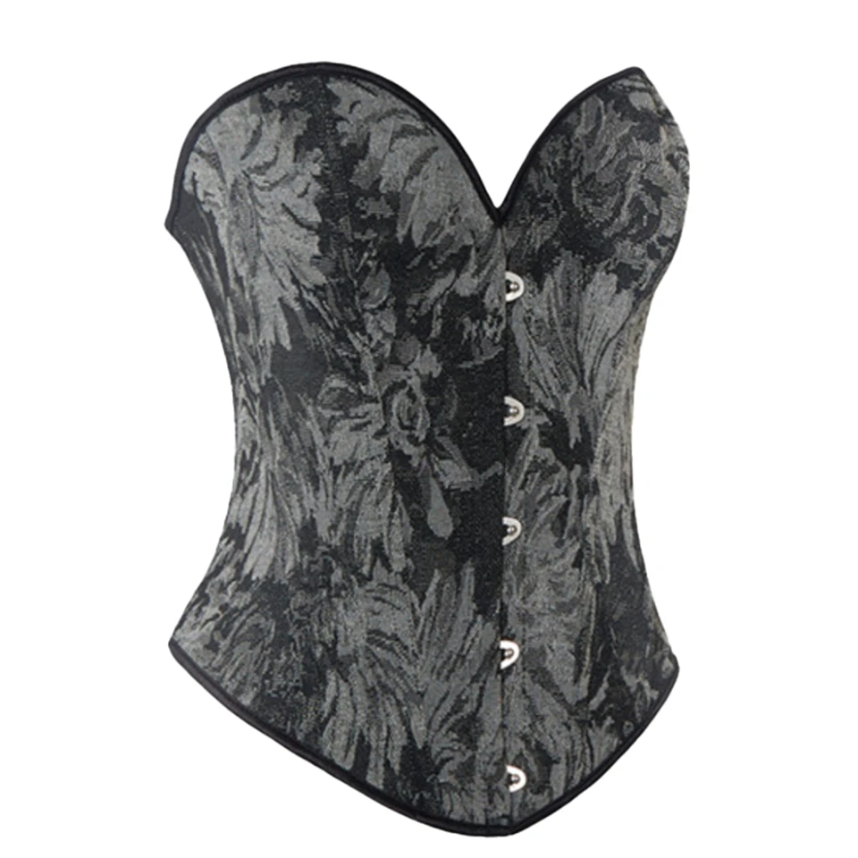 Becirzet Vintage Korsett Taillenformer Shapewear Mehrfarbige Blumen Bustier Top Schnürung Schlankmachende Damenbekleidung – Detail 22