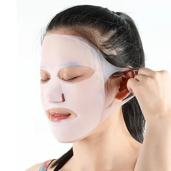 Silicone Face Wrap 3D Three Dimensional Facial Mask Cover Reusable Moisturizing Face Silicone Sheet Patches For Skin Nourishing