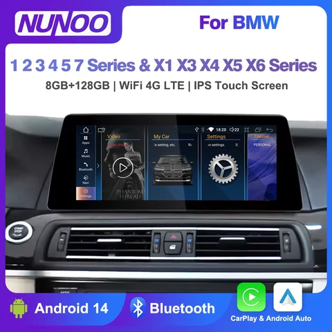 자동차 카플레이 화면, 자동차 라디오 멀티미디어 플레이어, BMW 1, 2, 3, 4, 5, 7 시리즈 X1, X3, X4, X5, X6, F20, F30, F25, F01, F10, E81, E90, E60, E84
